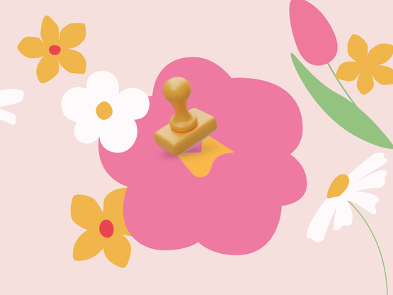 achtergrond stempel en win