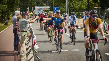 Maaseik middagstad 1000 km voor Kom op tegen Kanker